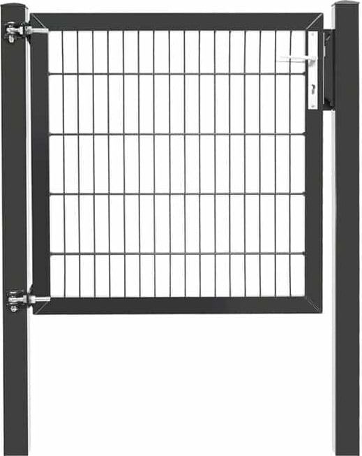 Einflügeliges Gartentor Camas T1 in RAL 7016 Anthrazit – Produktansicht