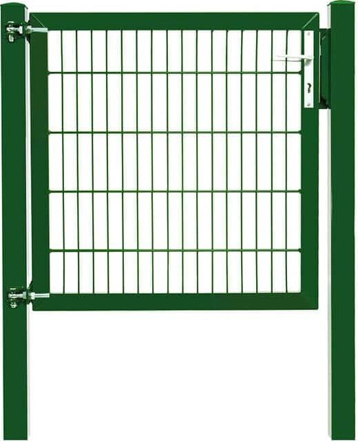 Einflügeliges Gartentor Camas T1 in RAL 6005 Moosgrün